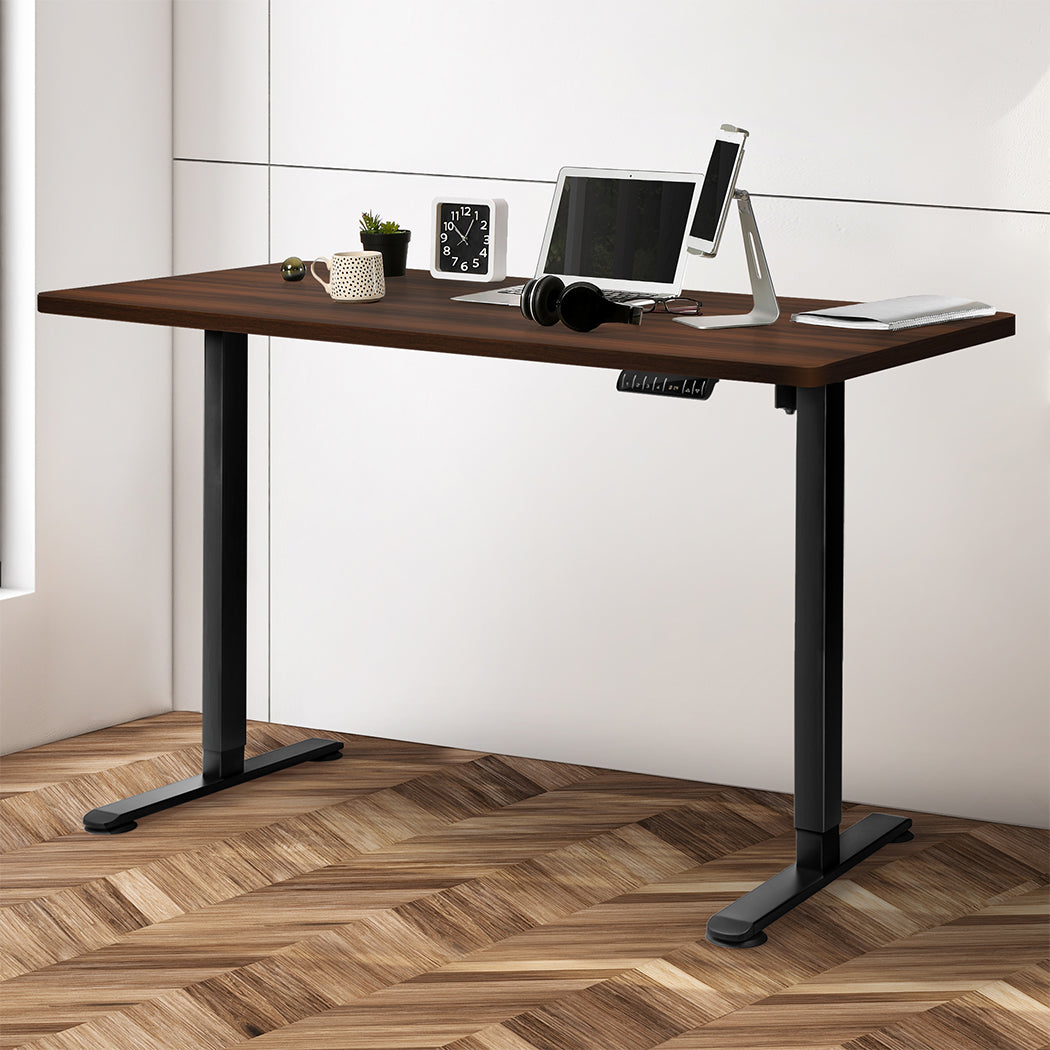 Levede Motorised Standing Desk Height 120cm Walnut 800x 1.5MM-2018816928059101190