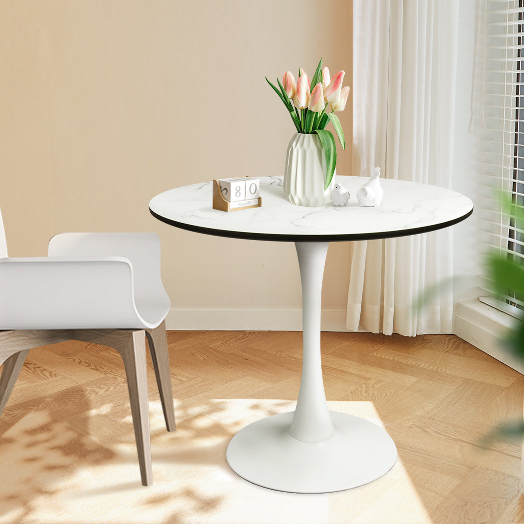 Levede Dining Table Kitchen 4 Person White-1954802994327457798