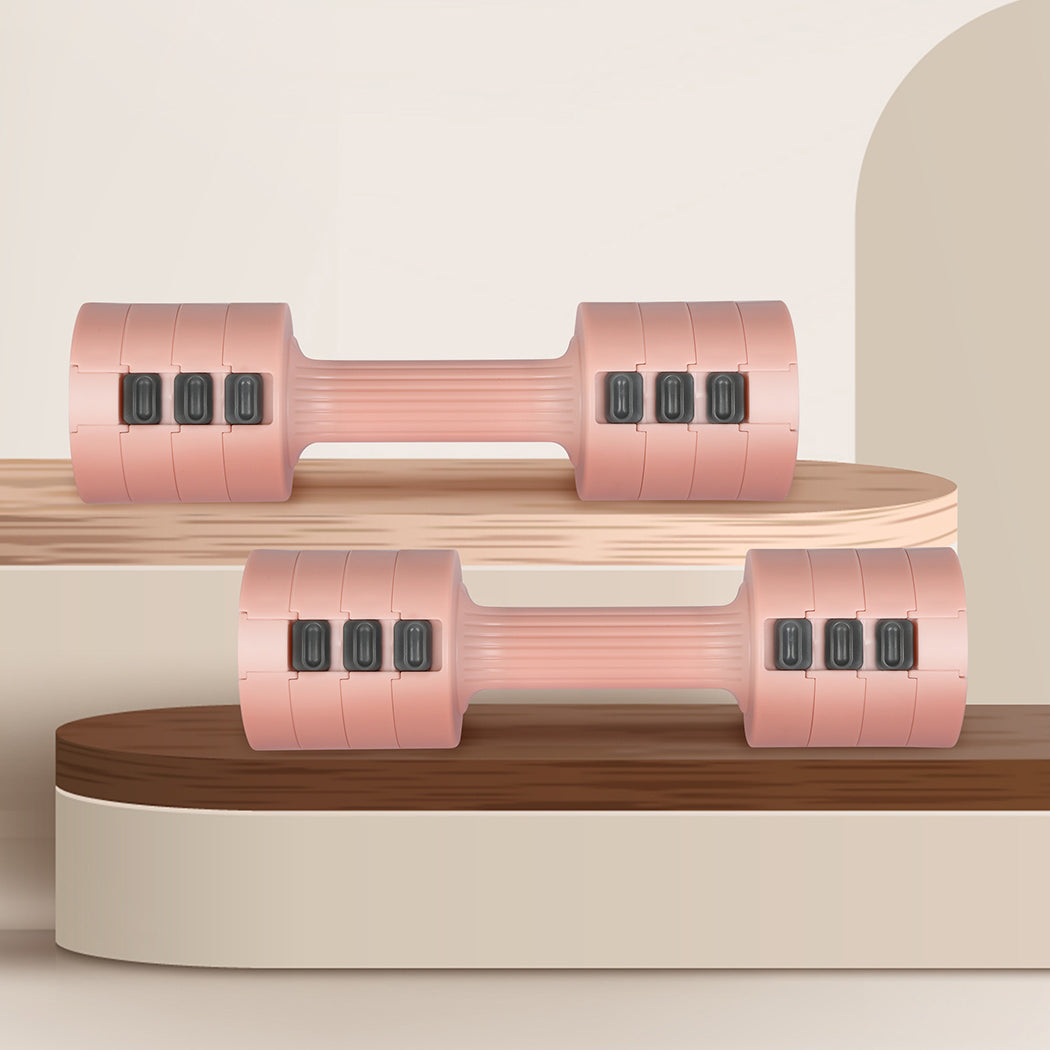 Centra A Pair Of 1KG To 5KG Dumbbells Pink-2006732825914642439
