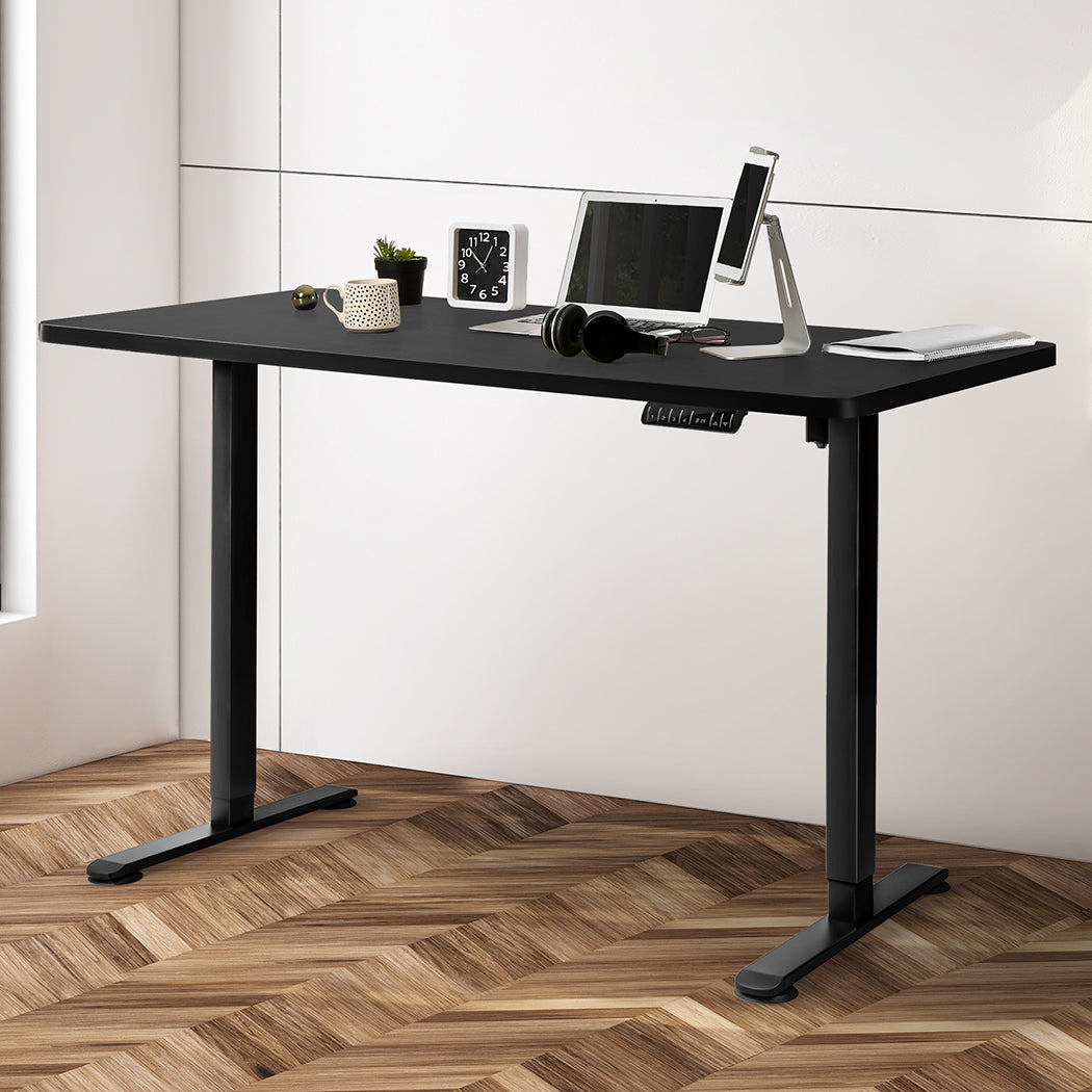 Levede Motorised Standing Desk Adjustable 140cm Black 1000x 1MM-2018816933855629318