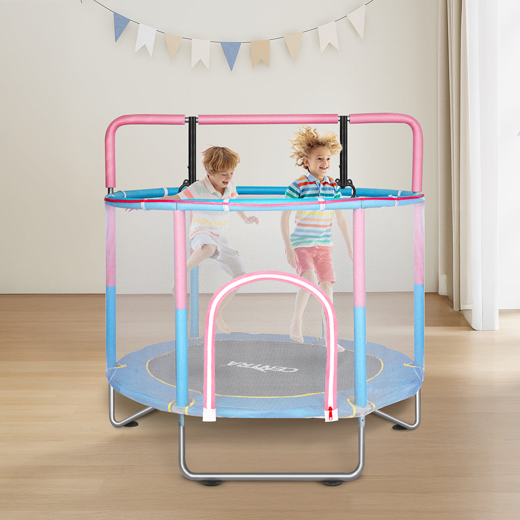 Centra 55&quot; Kids Trampoline Rebounder Pink-1954802468797943814