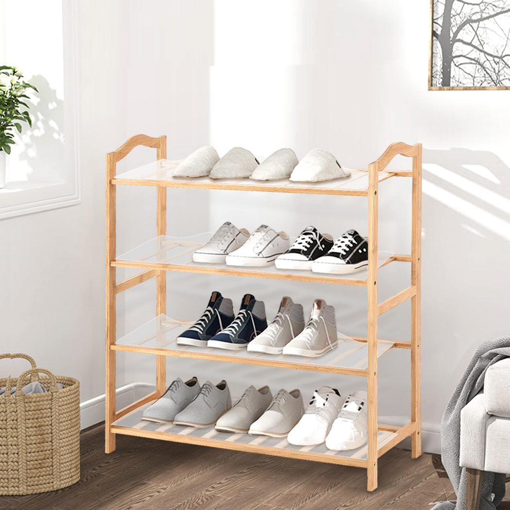 Levede Bamboo Shoe Rack Storage Wooden-1954802688059379718