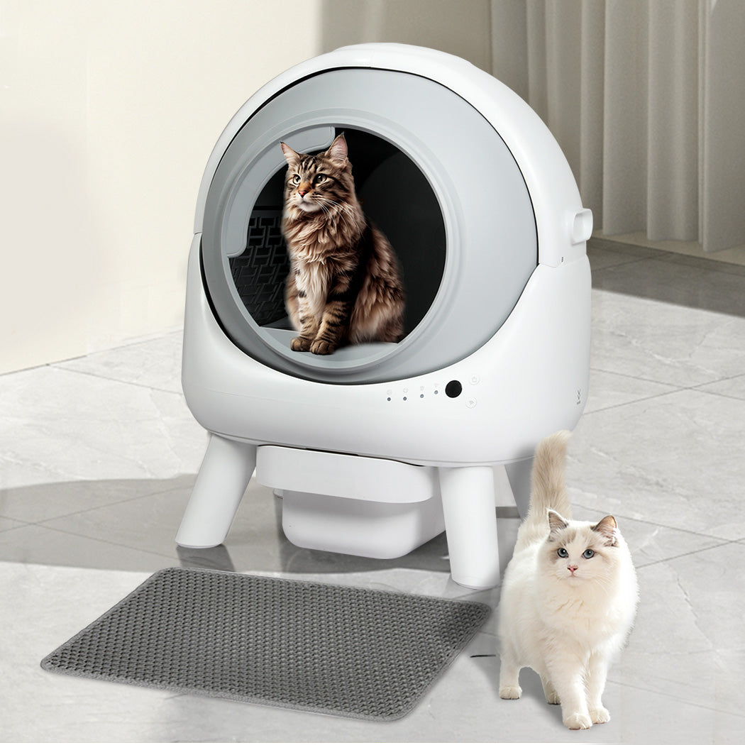 PaWz Smart Self Cleaning Cat Litter Box APP Control White-2018816915941756935