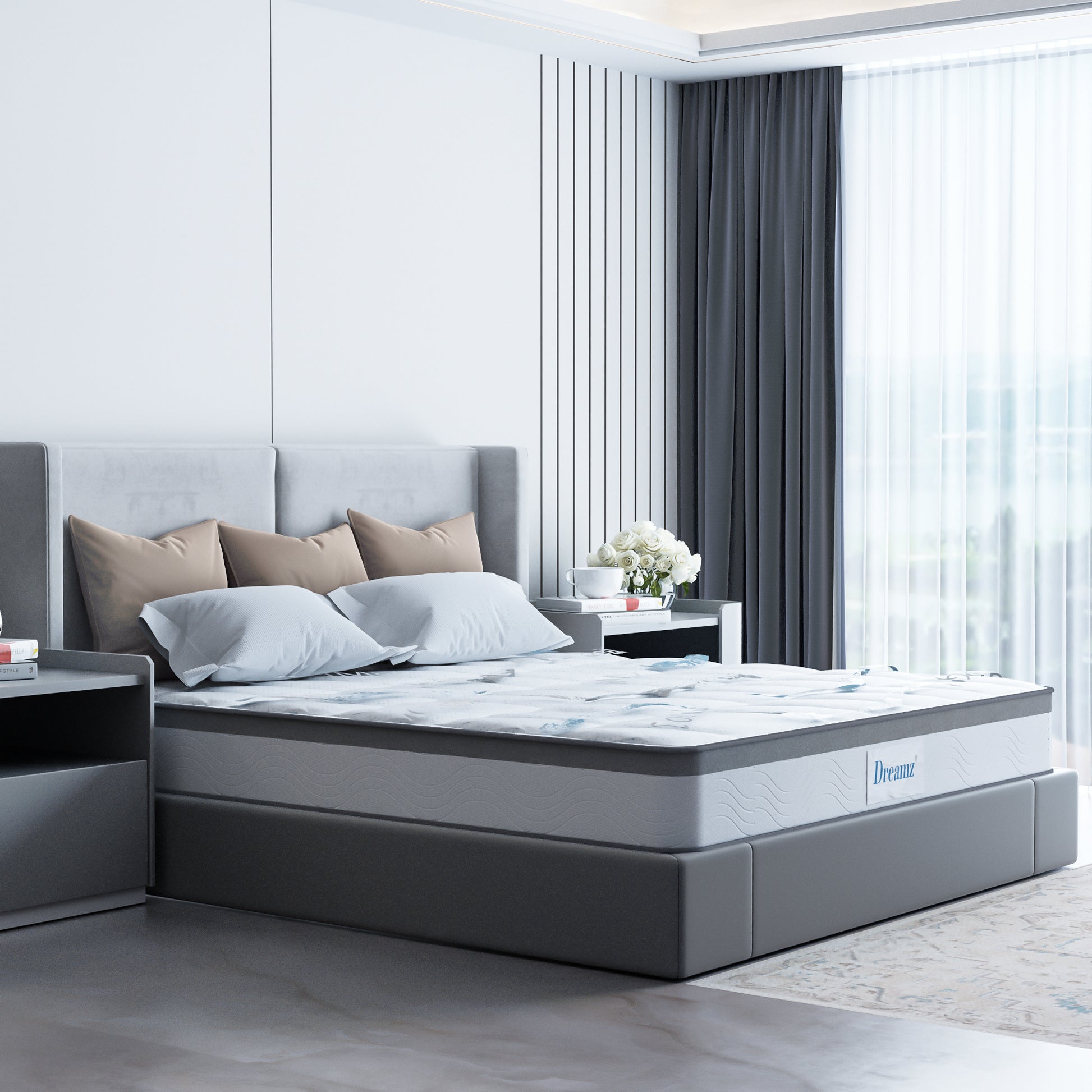 Dreamz Spring Mattress Bed Pocket Tight Double-2018816915375525895