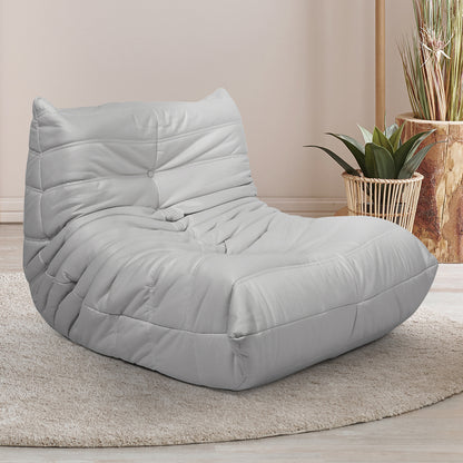 Levede Floor Chair Caterpillar Sofa Grey-1954802585579950087