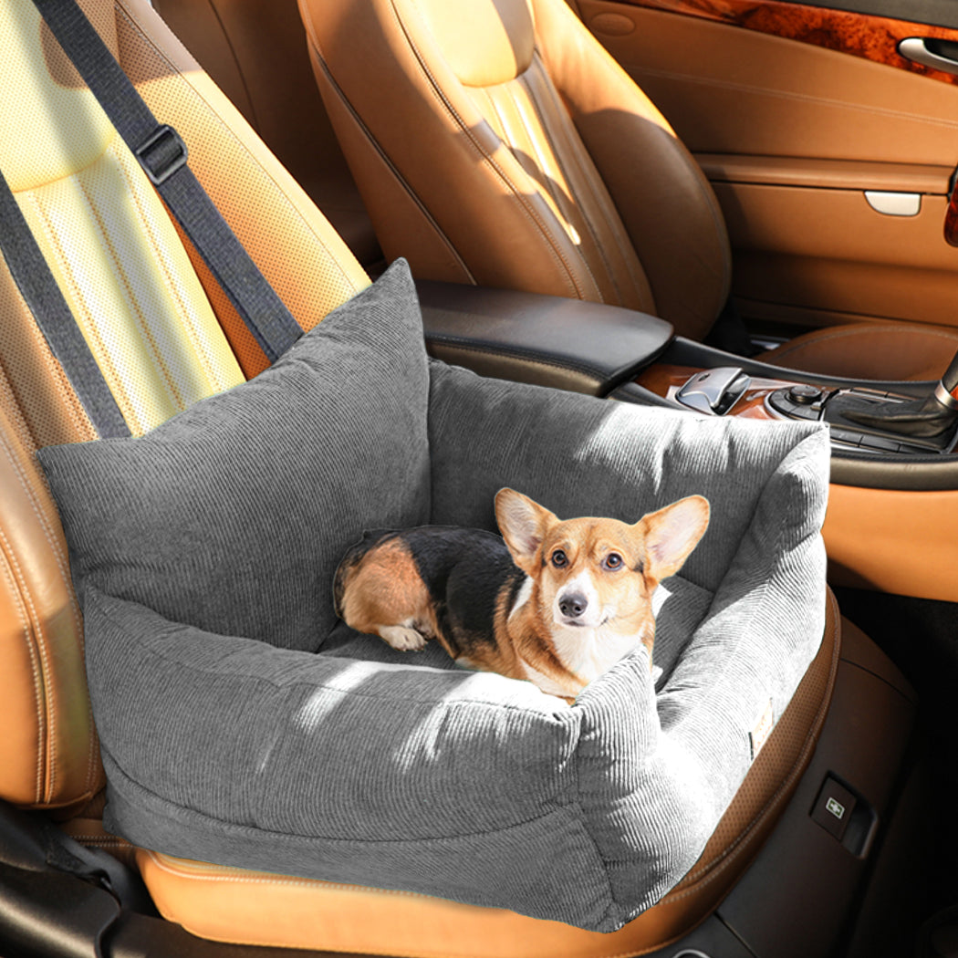 PaWz Pet Car Booster Seat Dog Protector M Grey Medium-2006732991241523206