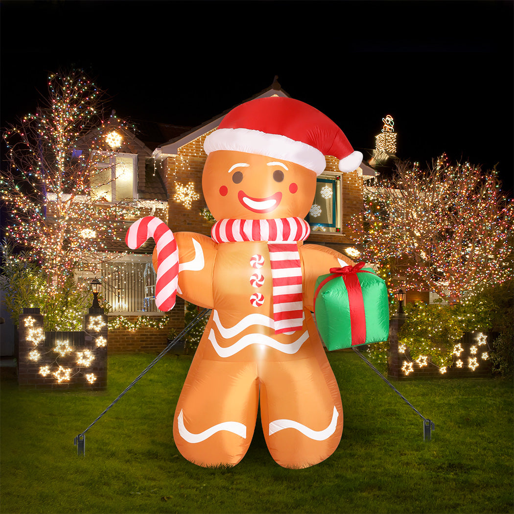 Santaco Christmas Inflatable Outdoor Gingerbread Man 2.5M-1954803065118920711