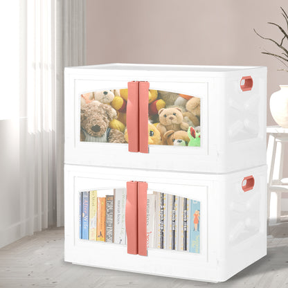 Plastic Storage Containers Stackable Red-1954802601568636935