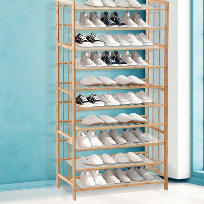 Levede Bamboo Shoe Rack Storage Wooden-1954802689896484870