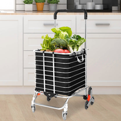 Mountview Foldable Shopping Cart Trolley-1954802730950332423