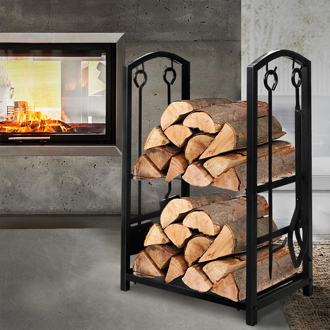 Traderight Firewood Rack 4 Fireplace-2018816765672427527
