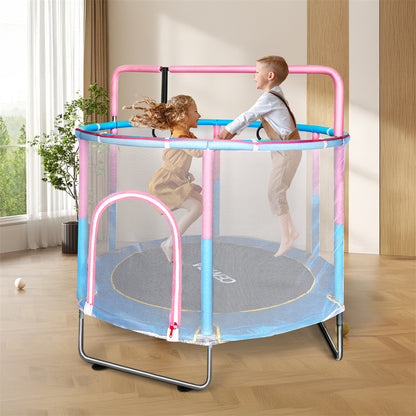 Centra 55&quot; Kids Trampoline Rebounder Pink-1954802468797943815