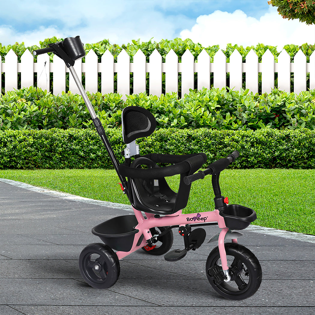 BoPeep Kids Tricycle Ride On Trike Toddler Pink-1954802769789587463