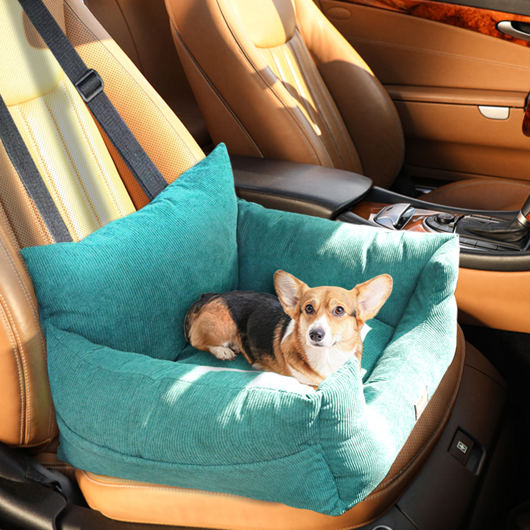 PaWz Pet Car Booster Seat Dog Protector M Green Medium-2006732991027613702