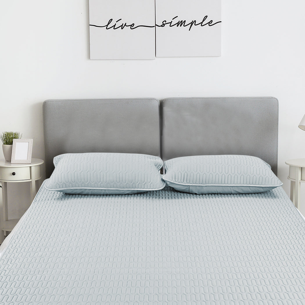 DreamZ Latex Cooling Bed Sheet Set Fitted 3PCS King-1954802917701718023
