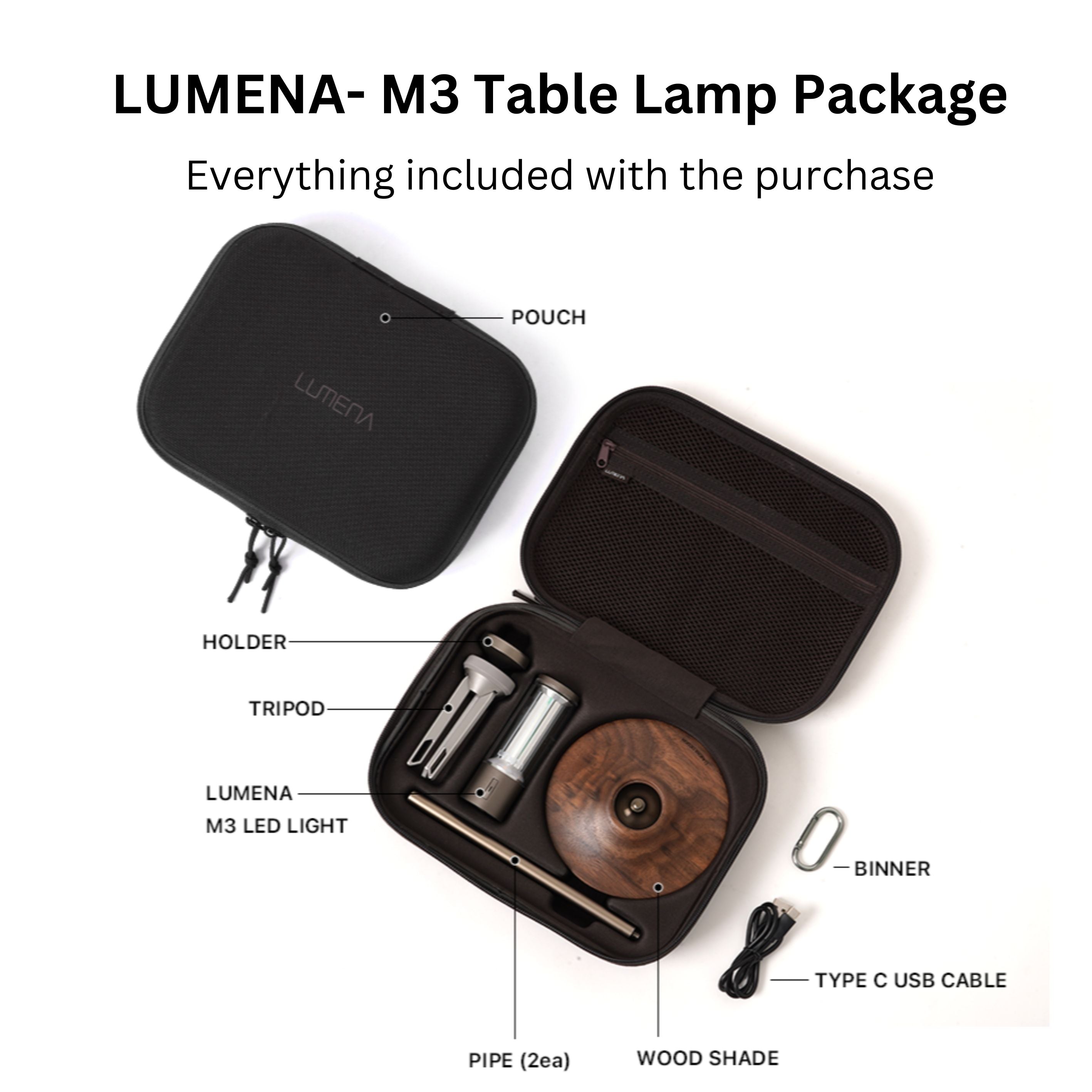 LUMENA- M3 Table Lamp Package – Nestful