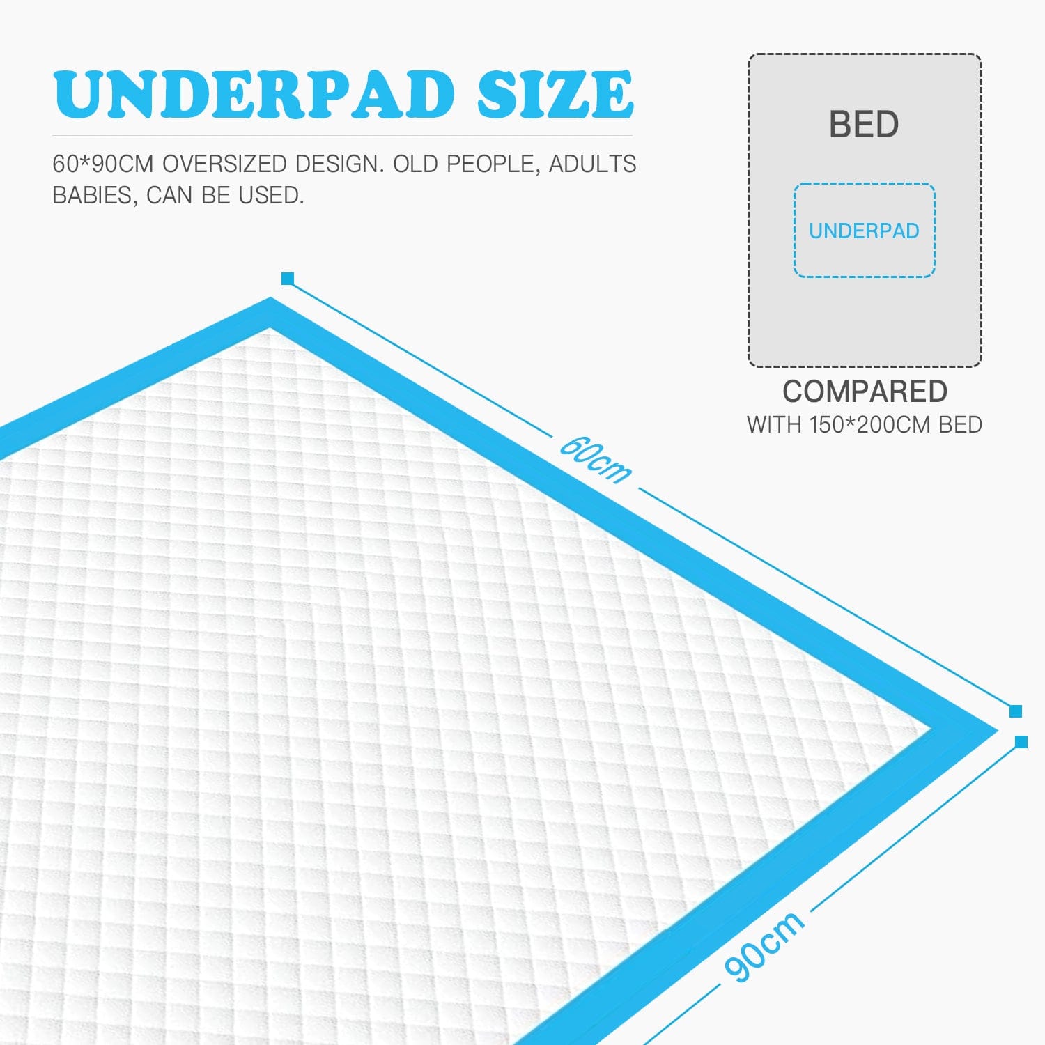 40 Pcs Adult Disposable Bed Underpads 60 X 90Cm - 07