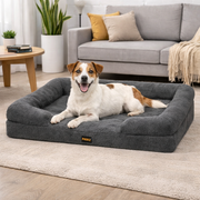 Memory Foam Pet Sofa Bed - Grey