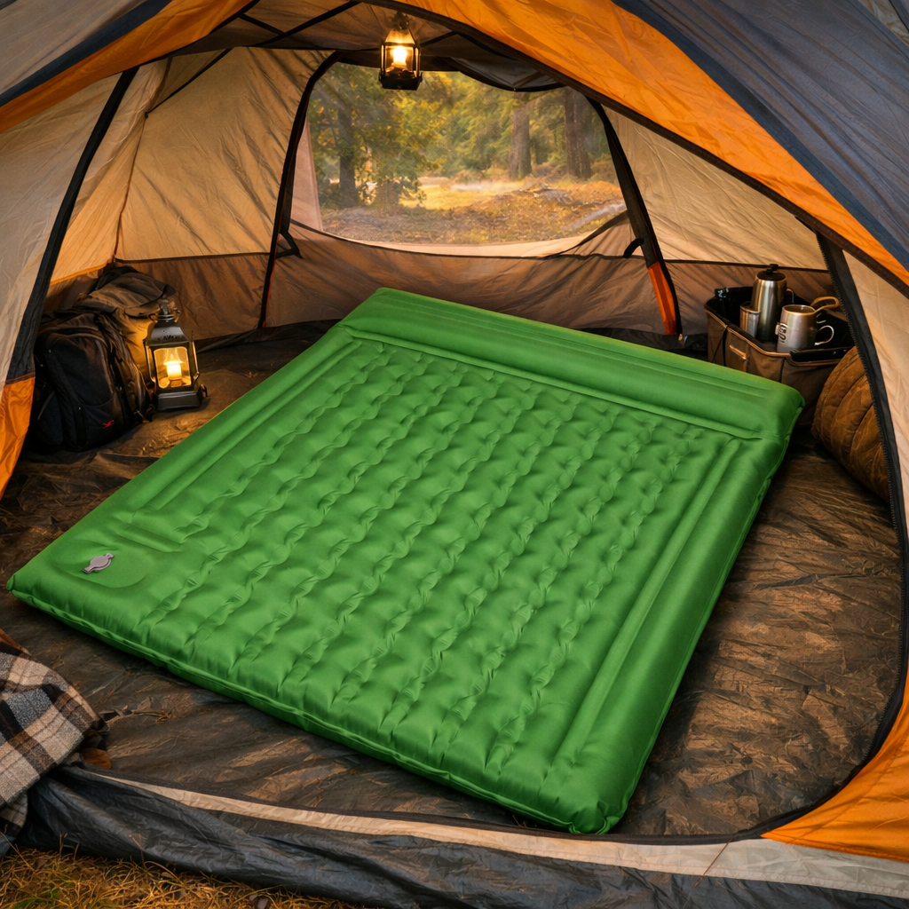 Mountview Self Inflating Mattress Camping (Double Size) - Green