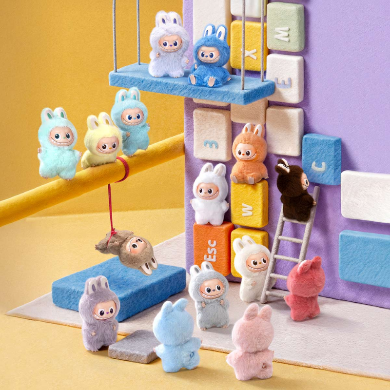 THE MONSTERS PIN FOR LOVE SERIES-Vinyl Plush Pendant Blind Box (N-Z)