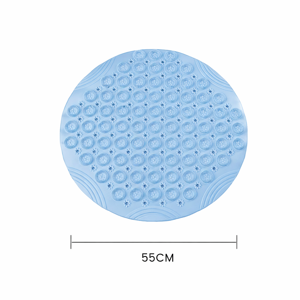Non-Slip Massager Bathroom Mat - Blue