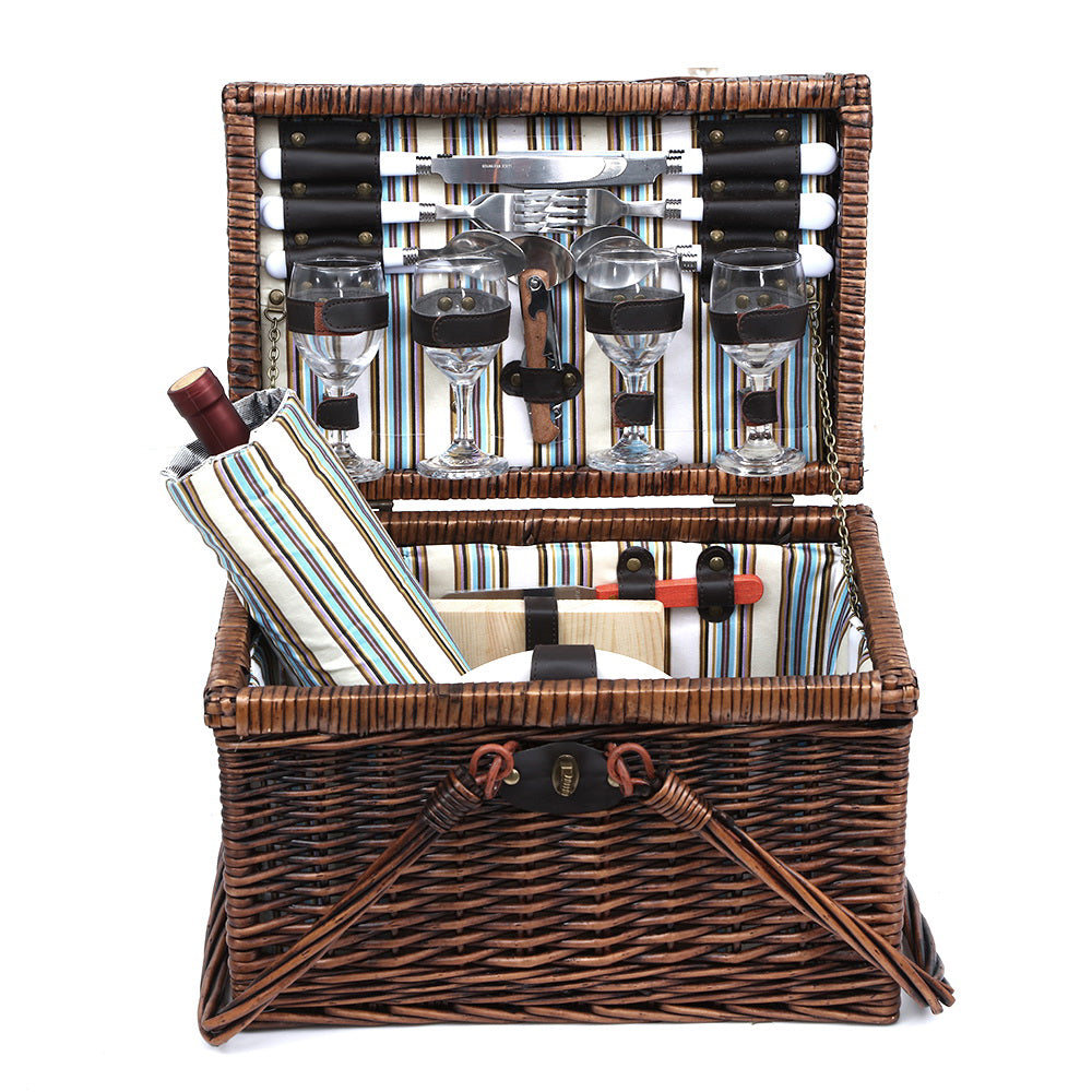 4 Person Picnic Basket Set