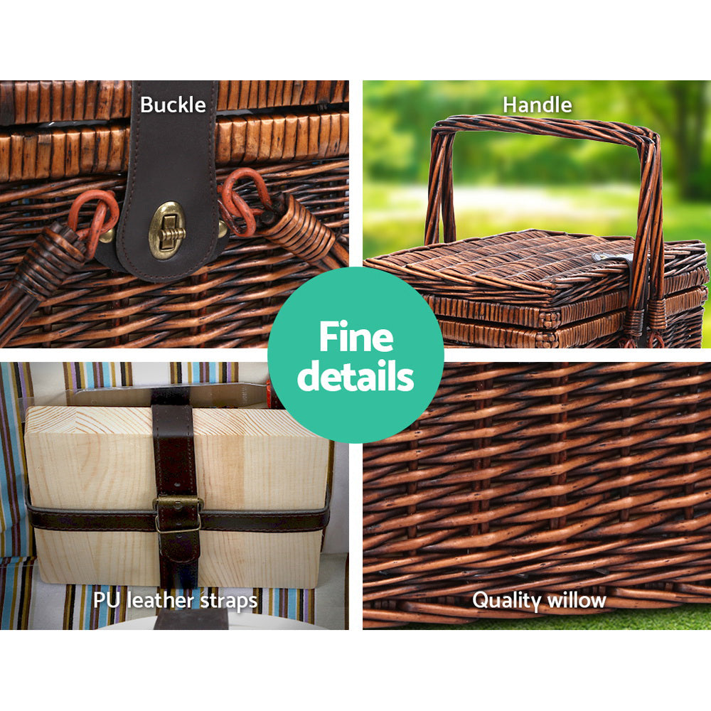 4 Person Picnic Basket Set