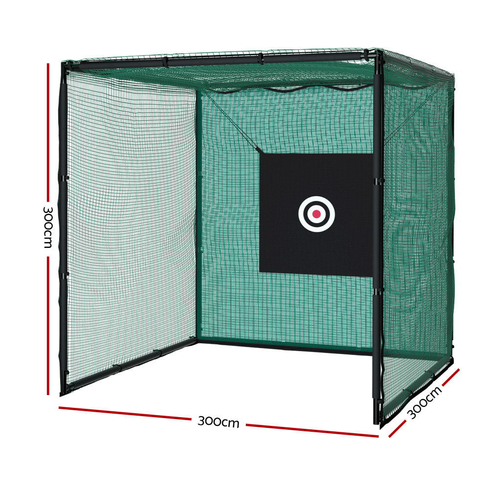 Golf Practice Net Hitting Cage with Steel Frame 3M