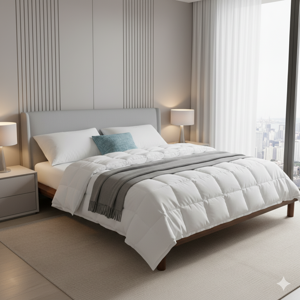 200GSM All Season Bamboo &amp; Polyester Blended Quilt - Double