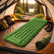 Self Inflating Mattress Camping Sleeping Mat Air Bed Pad Single - Green