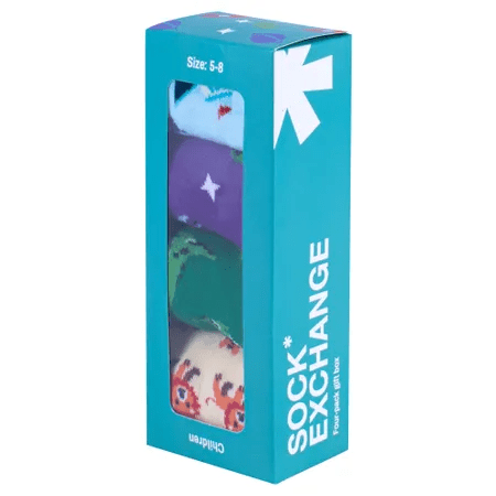 Socks Gift Boxed 4 Pairs Boys Assorted - 01
