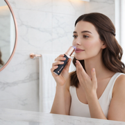 Soft Touch Facial Trimmer with LED - Pink