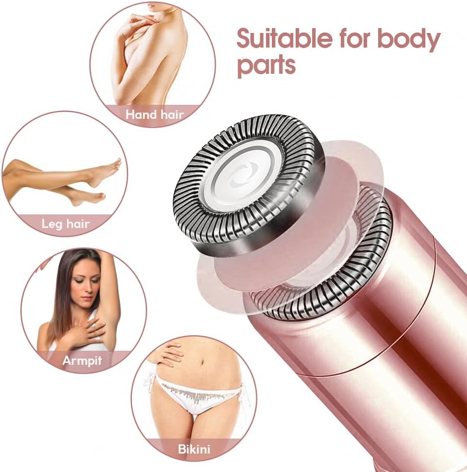Soft Touch Facial Trimmer with LED - Pink