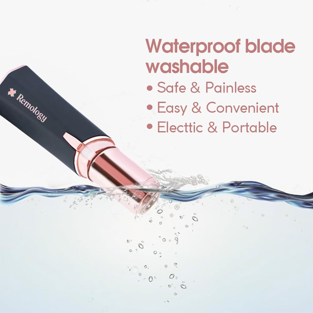 Soft Touch Facial Trimmer with LED - Pink