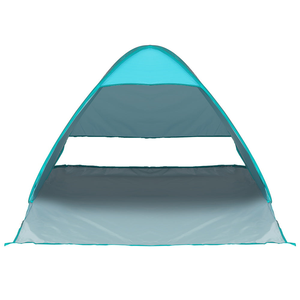 3 Person Pop Up Beach Tent Sun Shade - Blue