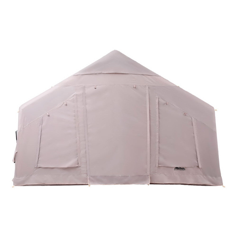 6 Person Camping Tent Inflatable Beach Tent 360CM  - Brown