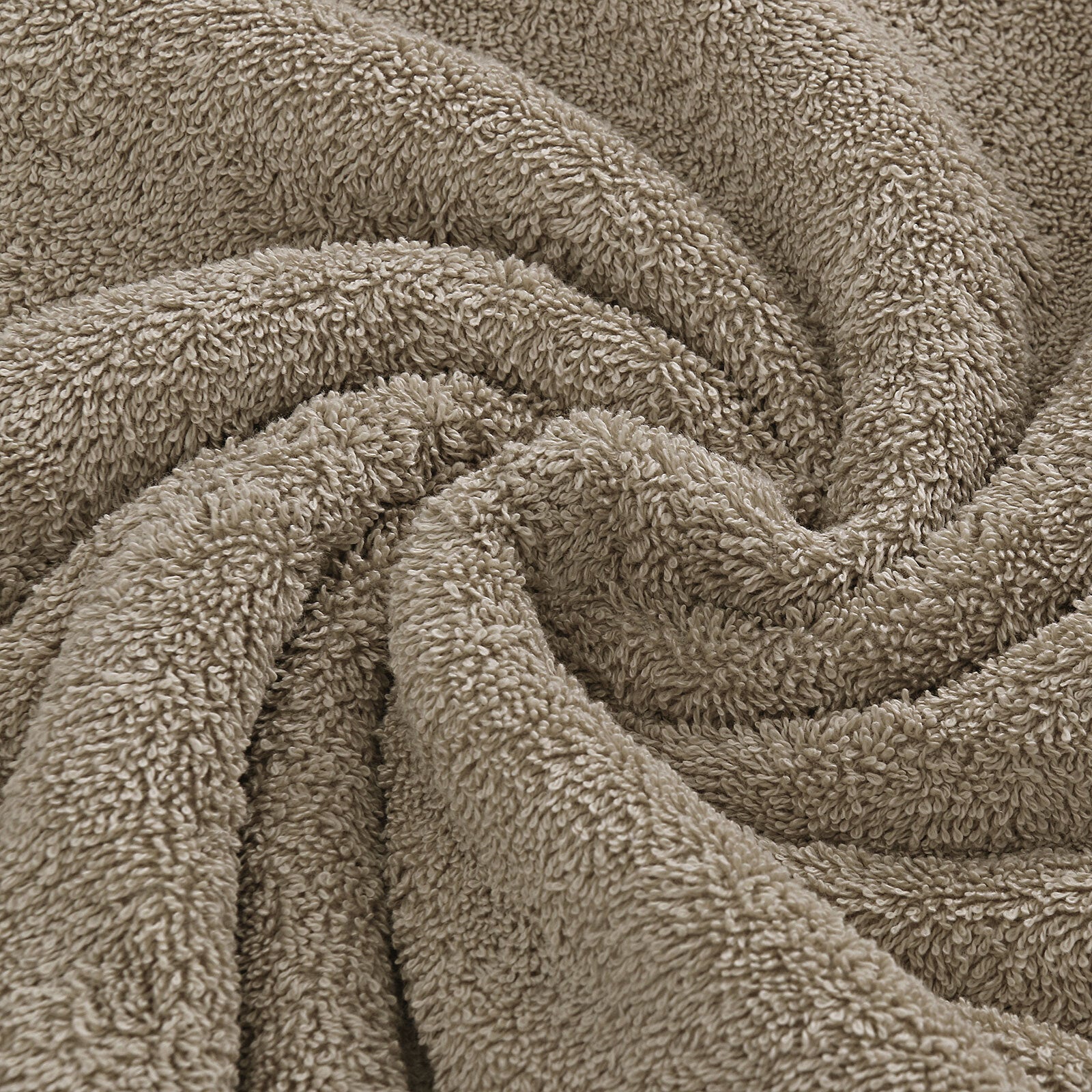 6PCS Soft and Absorbent Cotton Bath Towel 550GSM Set - Sandstone