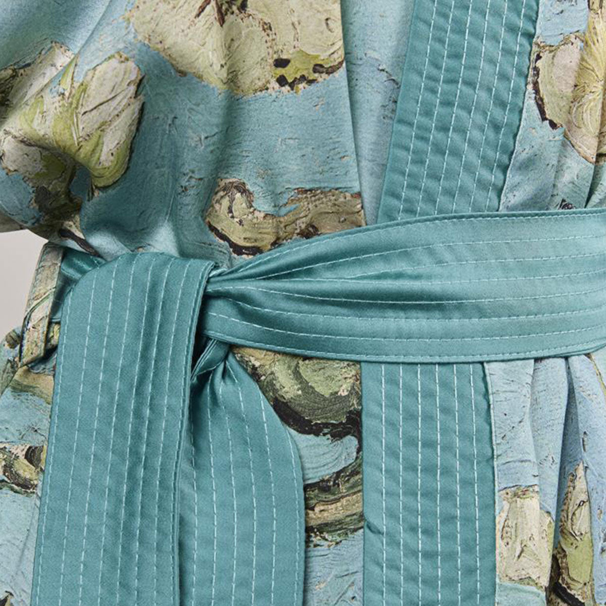 Van Gogh Almond Blossom Blue Kimono Bath Robe - Large/Extra Large