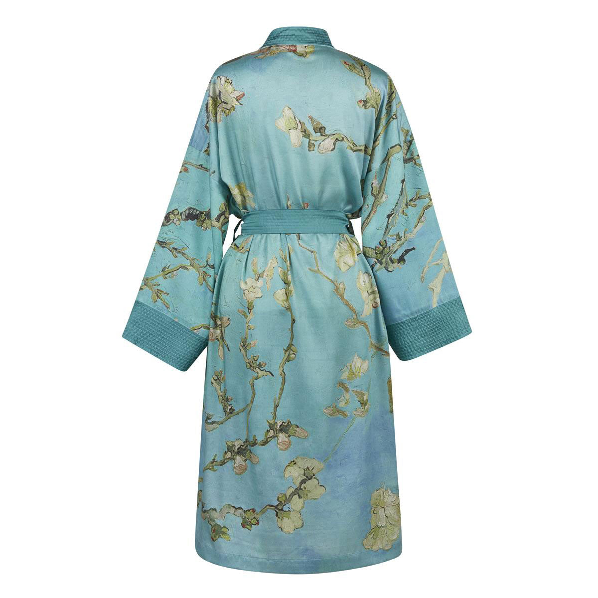 Van Gogh Almond Blossom Blue Kimono Bath Robe - Small/Medium
