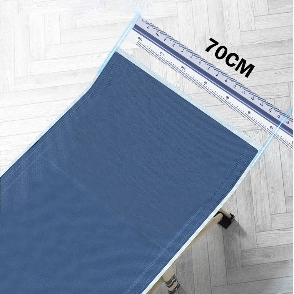 Camping Portable Single Foldable Folding Bed Recliner Mat - Blue