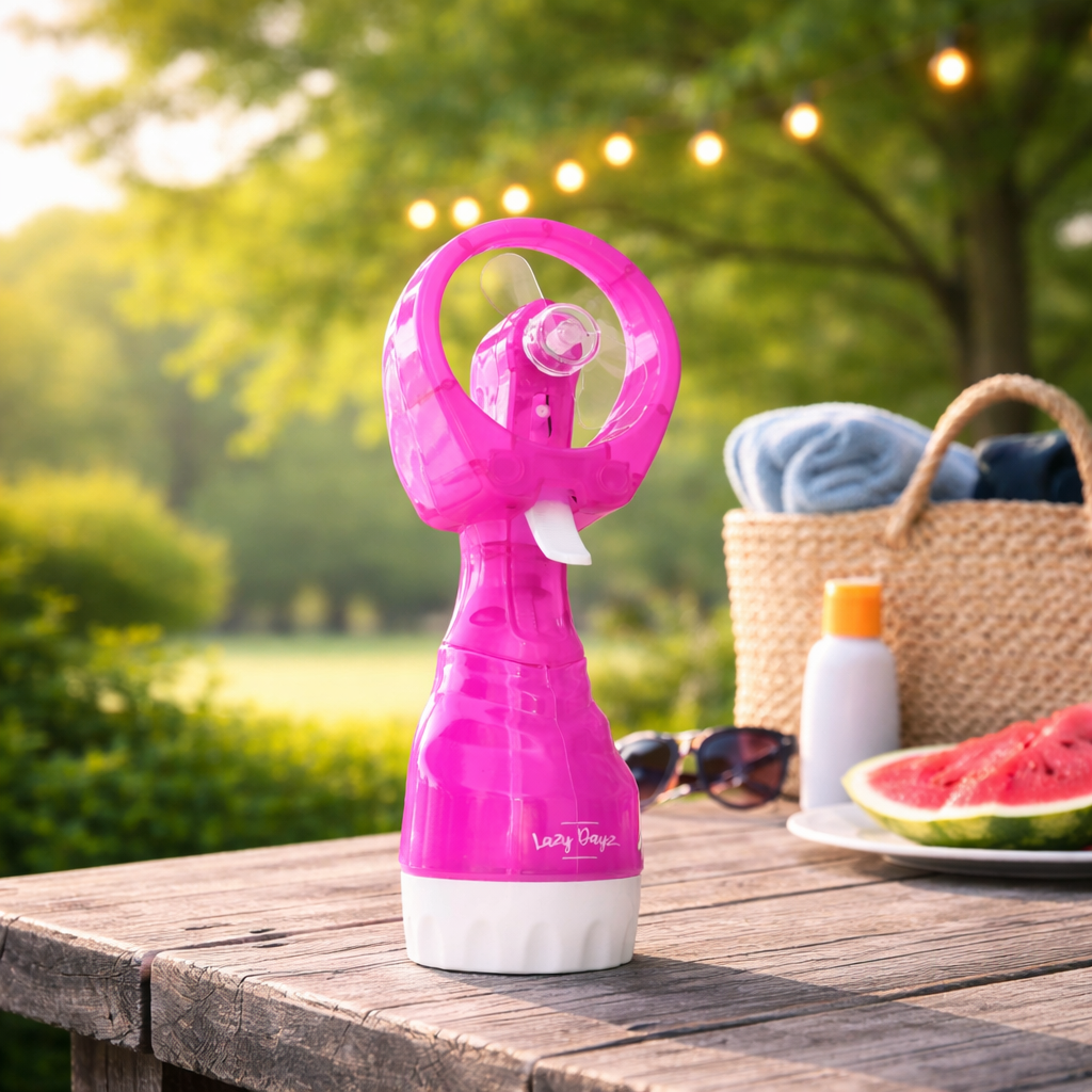Water Spray Fan - Pink