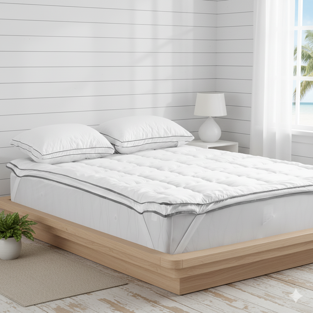 Luxury Bedding Pillowtop Mattress Topper (Double) - White