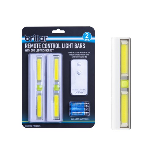2 Pcs 200 Lumens Remote Controlled Cabinet Light Bars - 01