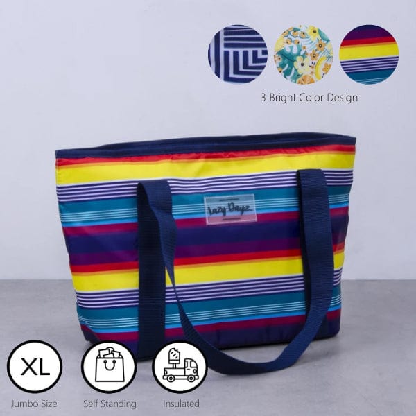 6L Food Safe Insulated Jumbo Cooler Tote Rainbow - 04