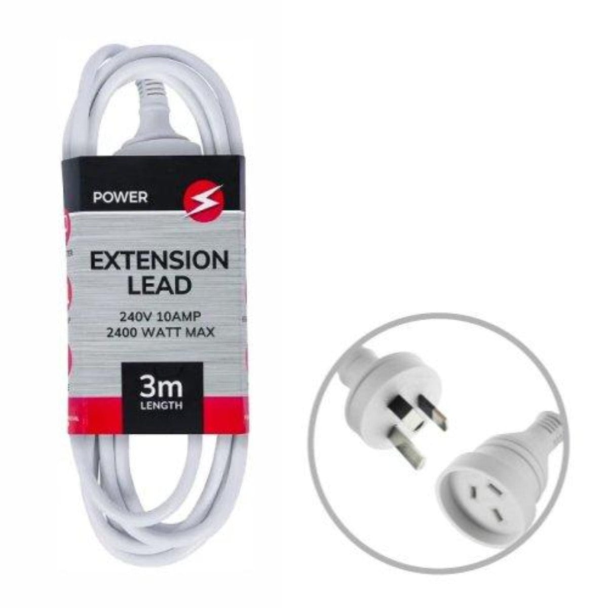 3 Meters Extension Power Outlets Lead - 01