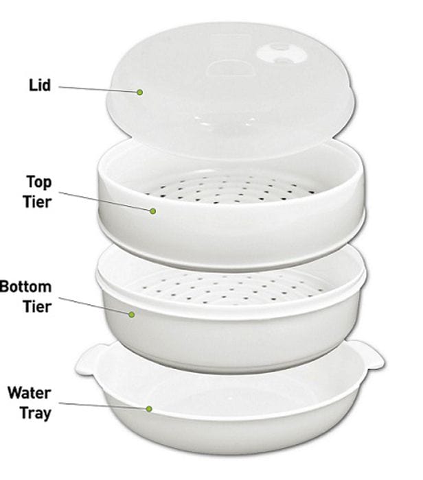 2 Tier Microwave Steamer - 08