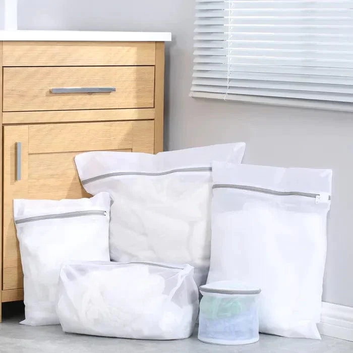 5 Pcs Laundry Wash Bag Set - 01
