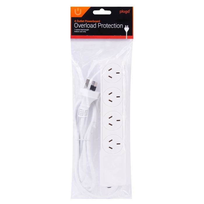 4 Outlet Power Board With 1 Meter Lead Cable - 14