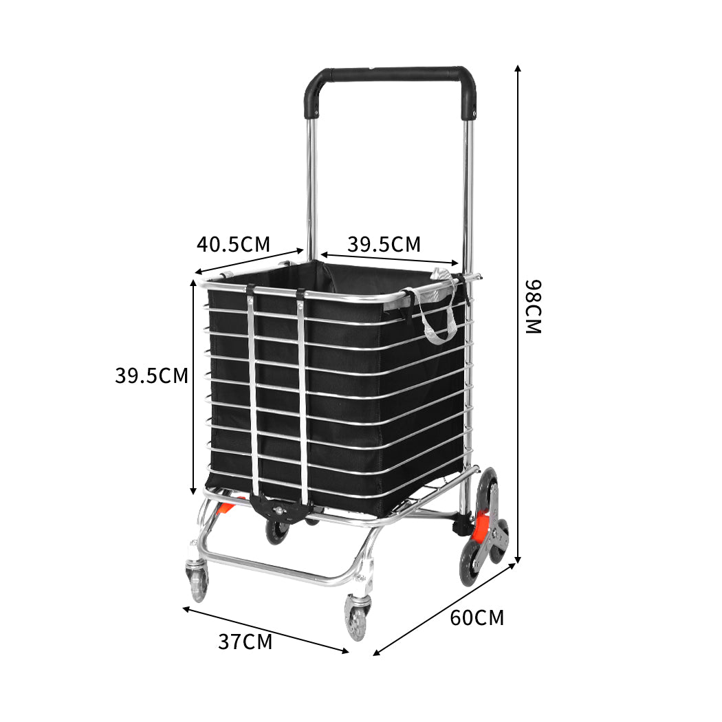 Mountview Foldable Shopping Cart Trolley-1954802730950332418