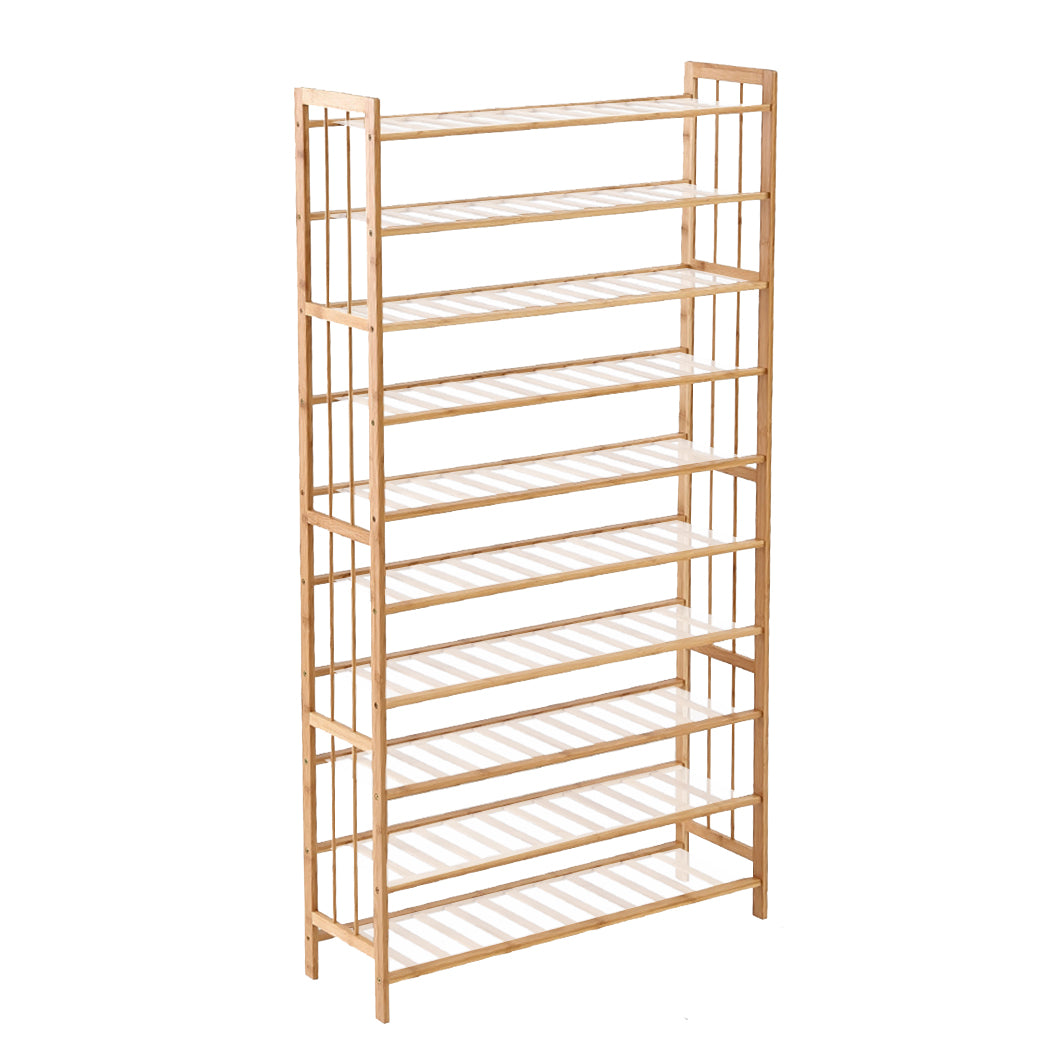 Levede Bamboo Shoe Rack Storage Wooden-1954802689896484864